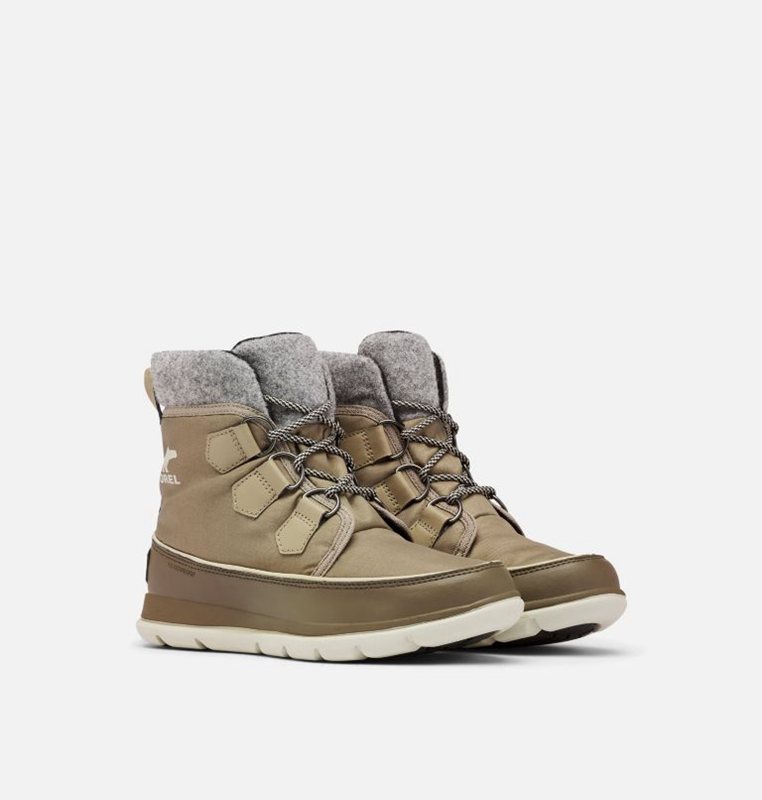 Womens Snow Boots Khaki - Sorel ™ Explorer Carnival Low - 539240-SRT